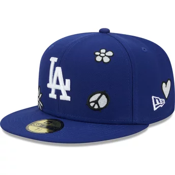 Νέα Εποχή Επίπεδο Χείλος 59FIFTY Sunlight Pop Λος Άντζελες Dodgers MLB Μπλε Στενό Καπέλο