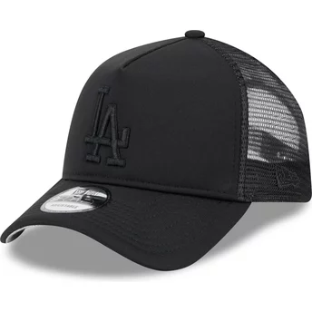 Νέα Εποχή Μαύρο Λογότυπο 9FORTY A Frame All Day Trucker Λος Άντζελες Dodgers MLB Μαύρο Καπέλο Trucker