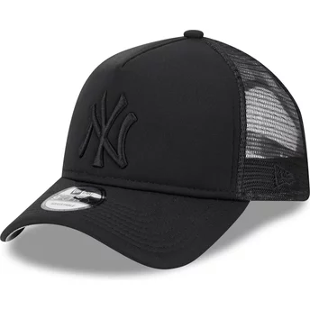 Νέα Εποχή Μαύρο Λογότυπο 9FORTY Α Πλαίσιο Ολοήμερο Τρακερ Νέα Υόρκη Yankees MLB Μαύρο Καπέλο Τρακερ