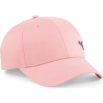 Καπέλο Puma με Καμπυλωτό Γείσο ι από Μέταλλο Cat σε Ομαλό Ροζ Χρώμα με Ρυθμιζόμενο Μέγεθος