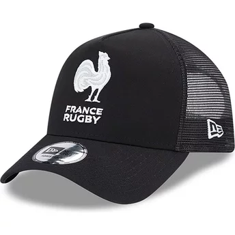 Νέα Εποχή Α Πλαίσιο Μονόχρωμο Γαλλική Ομοσπονδία Ράγκμπι FFR Μαύρο Καπέλο Οδηγού Φορτηγού
