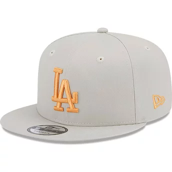 Νέα Εποχή Επίπεδη Μπριμ Πορτοκαλί Λογότυπο 9FIFTY Πλευρικό Κεντητό Λος Άντζελες Dodgers MLB Μπεζ Καπέλο Snapback
