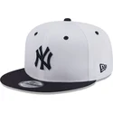 new-era-flat-brim-navy-blue-logo-9fifty-white-crown-patch-new-york-yankees-mlb-white-and-navy-blue-snapback-cap