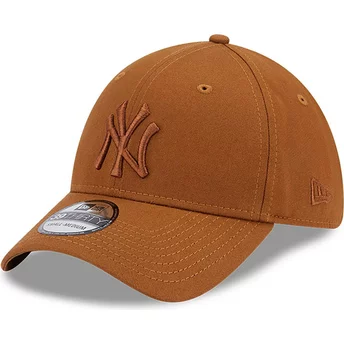 Νέα Εποχή Καμπυλωτό Γείσος Καφέ Λογότυπο 39THIRTY League Essential New York Yankees MLB Καφέ Προσαρμοσμένο Καπέλο