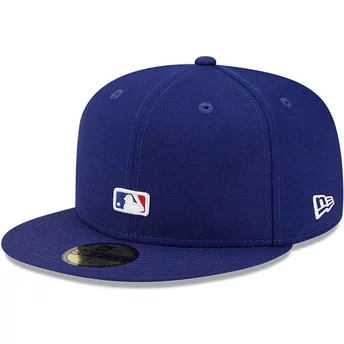Νέα Εποχή Επίπεδη Πλευρά 59FIFTY Αντίστροφο Λογότυπο Los Angeles Dodgers MLB Μπλε Καπέλο Προσαρμοσμένο
