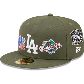 Νέα Εποχή Επίπεδη Πλευρά 59FIFTY Παγκόσμια Σειρά Λος Άντζελες Dodgers MLB Πράσινο Καπέλο Προσαρμογής