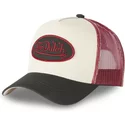 von-dutch-cla4-beige-red-and-black-trucker-hat