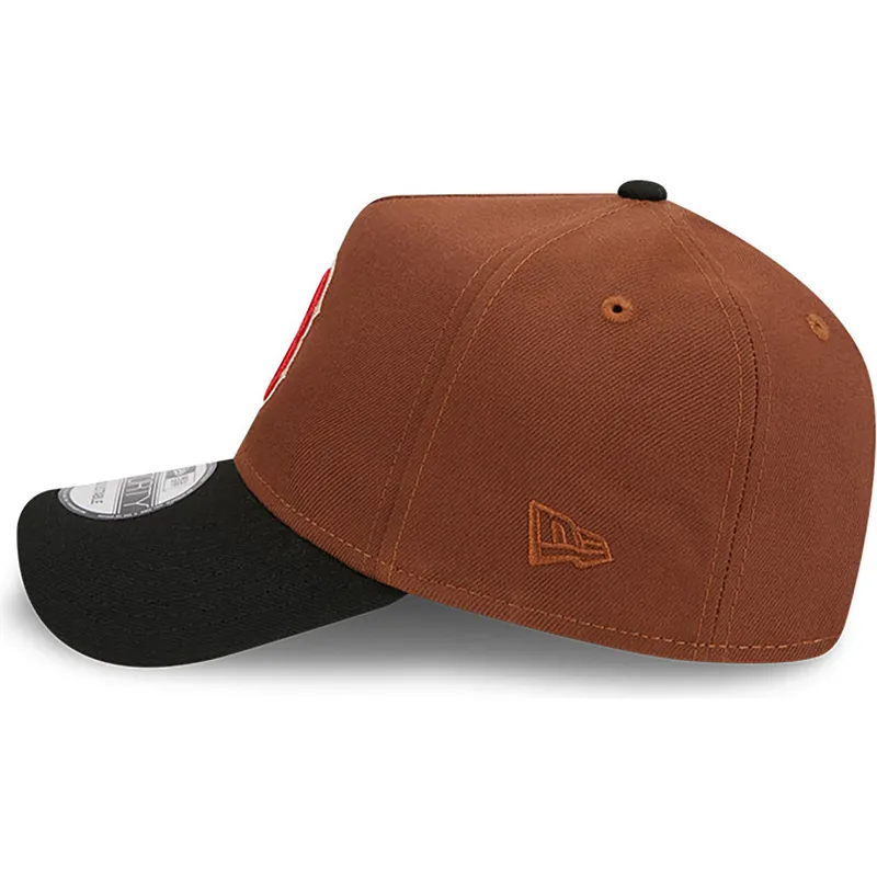 curva-snapback-9forty-a-frame-harvest-boston-red-sox-mlb-new-era