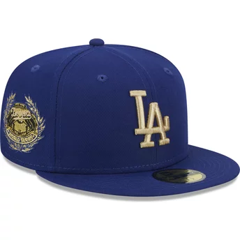 Νέα Εποχή Επίπεδη Πλευρά 59FIFTY Laurel Sidepatch Λος Άντζελες Dodgers MLB Μπλε Προσαρμοσμένο Καπέλο