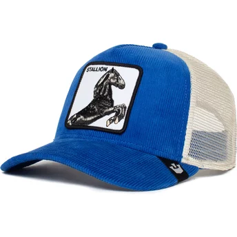 Καπέλο Τρακερ Goorin Bros. Άλογο Sly Stallione Κορδόνι Η Φάρμα Μπλε και Λευκό