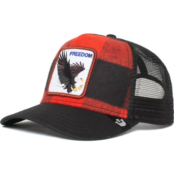 Καπέλο φορτηγατζή Goorin Bros. Ελευθερία Αετού Σκι Ελεύθερο Το Αγρόκτημα Κόκκινο και Μαύρο