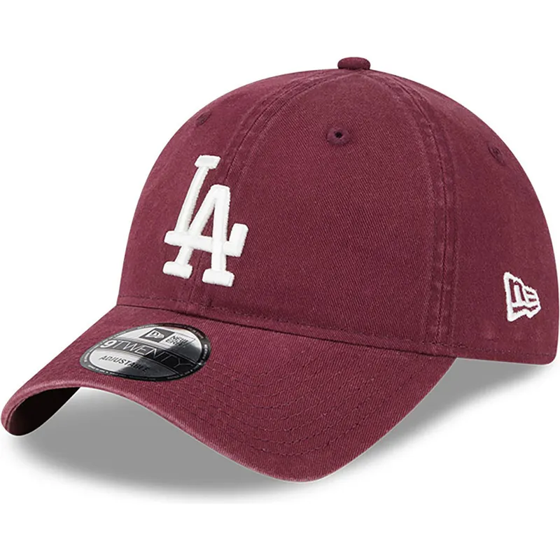 curva-granate-9twenty-league-essential-los-angeles-dodgers-mlb-new-era