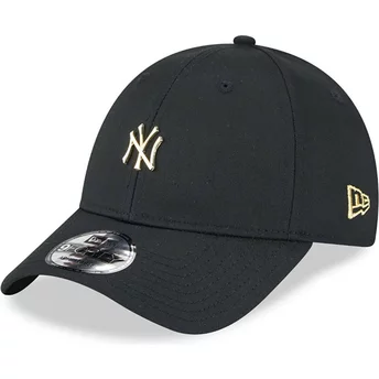 Νέα Εποχή Καμπυλωτή Πλευρά 9FORTY Καρφίτσα New York Yankees MLB Μαύρο Ρυθμιζόμενο Καπέλο