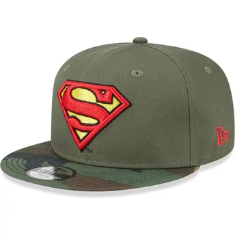 Νέα Εποχή Επίπεδο Πετονιά Νεολαία Superman 9FIFTY DC Comics Πράσινο και Παραλλαγή Καπέλο Snapback