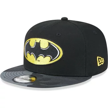 Νέα Εποχή Επίπεδη Μπριμ Νεανικό 9FIFTY DC Comics Batman Μαύρο και Παραλλαγή Καπέλο Snapback