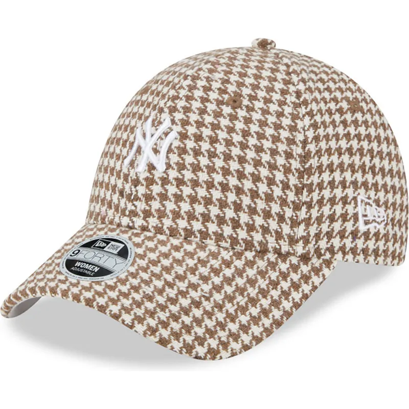 curva-9forty-houndstooth-new-york-yankees-mlb-new-era