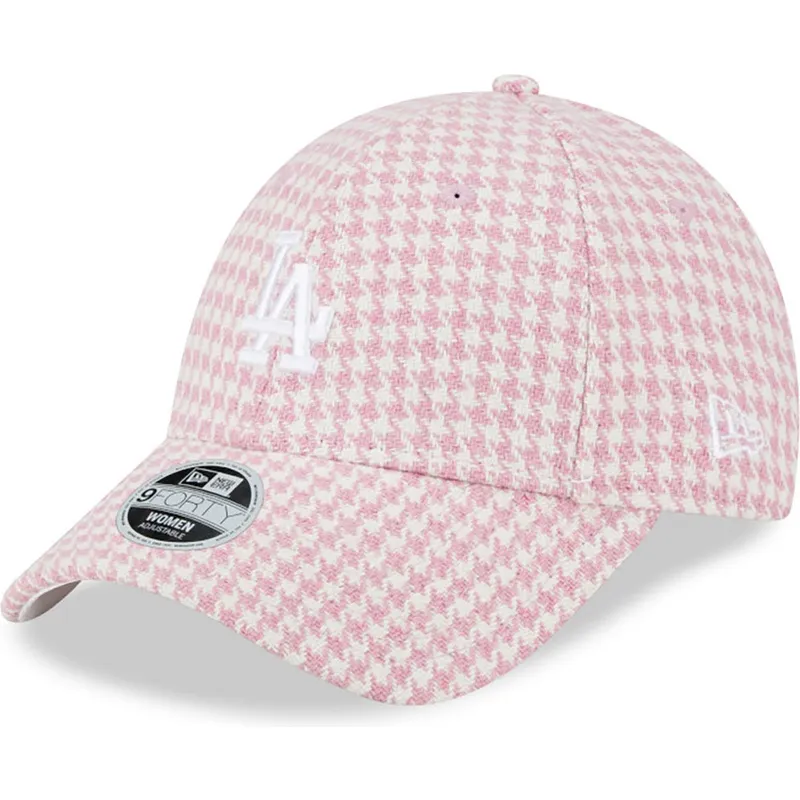 curva-9forty-houndstooth-los-angeles-dodgers-mlb-new-era