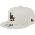 plana-snapback-marron-9fifty-league-essential-los-angeles-dodgers-mlb-new-era