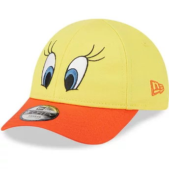 Νέα Εποχή Καμπυλωτή Μπριμ Νεολαία Tweety 9FORTY Looney Tunes Κίτρινο και Πορτοκαλί Ρυθμιζόμενο Καπέλο