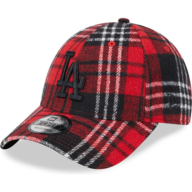 curva-negro-9forty-check-los-angeles-dodgers-mlb-new-era