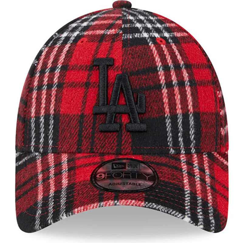 curva-negro-9forty-check-los-angeles-dodgers-mlb-new-era