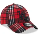 curva-negro-9forty-check-los-angeles-dodgers-mlb-new-era