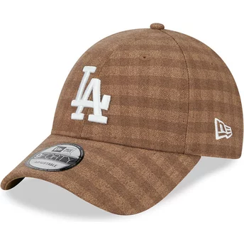 Νέα Εποχή Καμπυλωτή Μπριμ 9FORTY Φανέλα Λος Άντζελες Ντότζερς MLB Καφέ Ρυθμιζόμενο Καπέλο
