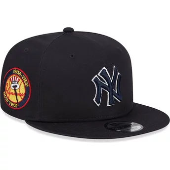 Νέα Εποχή Επίπεδη Μπρεμούδα Ναυτικό Μπλε Λογότυπο 9FIFTY Παρενθετικό Σήμα Σενάριο Νέας Υόρκης Yankees MLB Ναυτικό Μπλε Καπέλο Sn