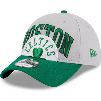 Νέα Εποχή Καμπυλωτή Μπριμ 9TWENTY Tip Off 2023 Βοστώνη Σέλτικς NBA Γκρι και Πράσινο Ρυθμιζόμενο Καπέλο