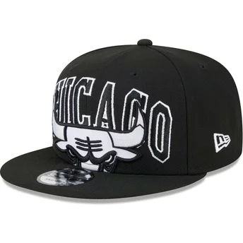 Καπέλο New Era Flat Brim 9FIFTY Tip Off 2023 Σικάγο Bulls NBA Μαύρο Snapback
