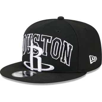 Νέα Εποχή Επίπεδο Περίγραμμα 9FIFTY Tip Off 2023 Houston Rockets NBA Μαύρο Snapback Καπέλο