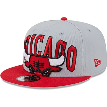 Νέα Εποχή Επίπεδη Μπριμ 9FIFTY Tip Off 2023 Σικάγο Bulls NBA Γκρι και Κόκκινο Snapback Καπέλο