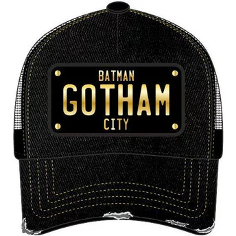 Ονομασία προϊόντος: Capslab Καπέλο Τρακέρ Μαύρο Gotham City Plate Batman DC6 BATP1 DC Comics