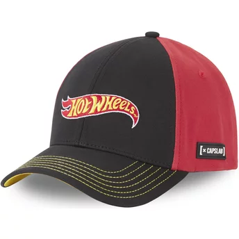Καπέλο Capslab Καμπύλης Γείσος HTW1 LO2 Hot Wheels Μαύρο και Κόκκινο Snapback