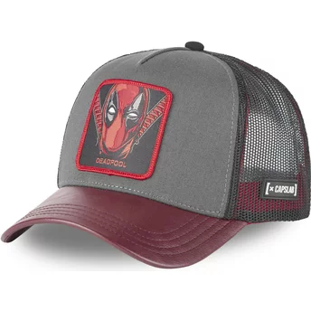 Καπέλο φορτηγατζή Capslab Deadpool MAR6 DEA2 της Marvel Comics σε γκρι και μπορντό χρώμα