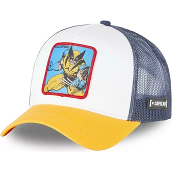 Προϊόν: Καπέλο Φορτηγατζή Capslab Wolverine WOL Marvel Comics Άσπρο, Μπλε και Κίτρινο