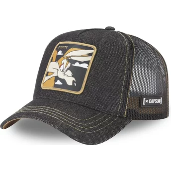 Καπέλο Capslab Wile E. Coyote LOO8 COY2 Looney Tunes Μαύρο Τζιν Trucker