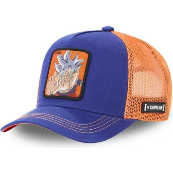 Προϊόν: Καπέλο Φορτηγατζή Capslab Για Νέους, Υπερένστικτος Son Goku KID ULT1 Dragon Ball Σε Ναυτικό Μπλε και Πορτοκαλί Χρώμα