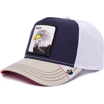Καπέλο Φορτηγατζή Goorin Bros. Φονιάς Αετού MV Predator The Farm MVP Σκούρο Μπλε και Λευκό