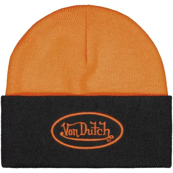 Von Dutch BON HIGH NO Μαύρος και Πορτοκαλί Σκούφος