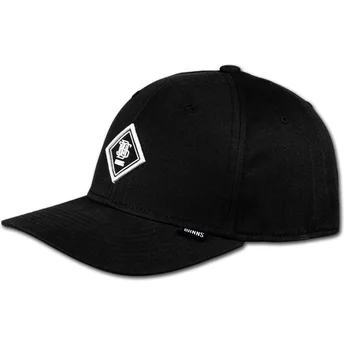Καπέλο Djinns Curved Brim Brushed Twill TrueFit 2.0 Μαύρο Ρυθμιζόμενο
