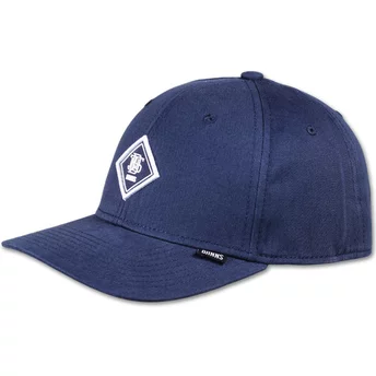 Καπέλο Djinns με καμπυλωτό γείσο που ακολουθεί τη φόρμα του κεφαλιού 2.0, ρυθμιζόμενο, σε χρώμα σκούρο μπλε, από βουρτσισμένο ύφ