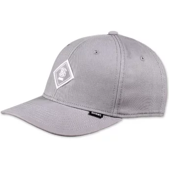 Καπέλο Djinns με καμπυλωτό γείσο και βουρτσισμένο ύφασμα Twill TrueFit 2.0 σε γκρι χρώμα με ρυθμιζόμενο μέγεθος