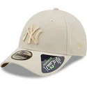 new-era-curved-brim-9forty-tonal-repreve-new-york-yankees-mlb-beige-snapback-cap-with-beige-logo