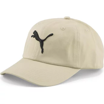 Καπέλο Puma με καμπυλωτό γείσο, λογότυπο γάτας, βασικό, ρυθμιζόμενο, μπεζ