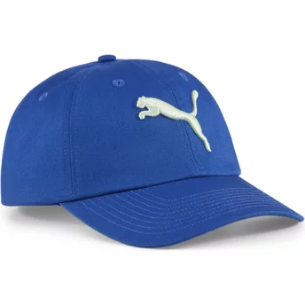 Καπέλο Puma με καμπύλη άκρη για νέους, με λογότυπο γάτας, μπλε, ρυθμιζόμενο