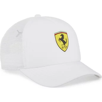 Καπέλο οδηγού φορτηγού Puma Race Ferrari Formula 1 λευκό