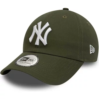 Νέα Εποχή Καμπύλη Πλευρά 9TWENTY League Essential New York Yankees MLB Πράσινο Ρυθμιζόμενο Καπέλο