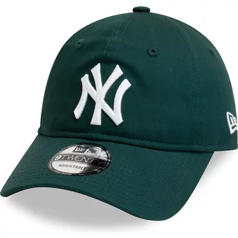 Καπέλο Νέας Εποχής με Καμπύλη Ακμή 9TWENTY League Essential New York Yankees MLB Σκούρο Πράσινο Ρυθμιζόμενο