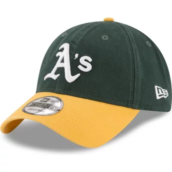 Νέα Εποχή Καμπυλωτό Γείσος 9TWENTY Core Classic Oakland Athletics MLB Πράσινο και Κίτρινο Ρυθμιζόμενο Καπέλο